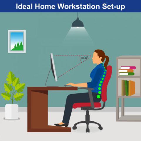 Productivity tips for Professional Transcriptionists includes having an ergonomic workstation set up in your home office
